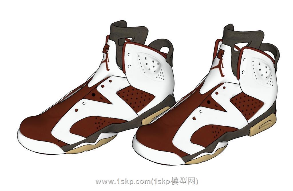 鞋子球鞋乔丹SU模型