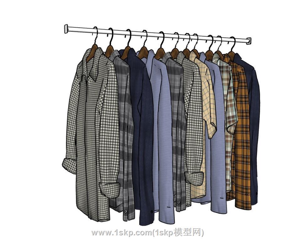 衣服SU模型