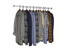 衣服SU模型