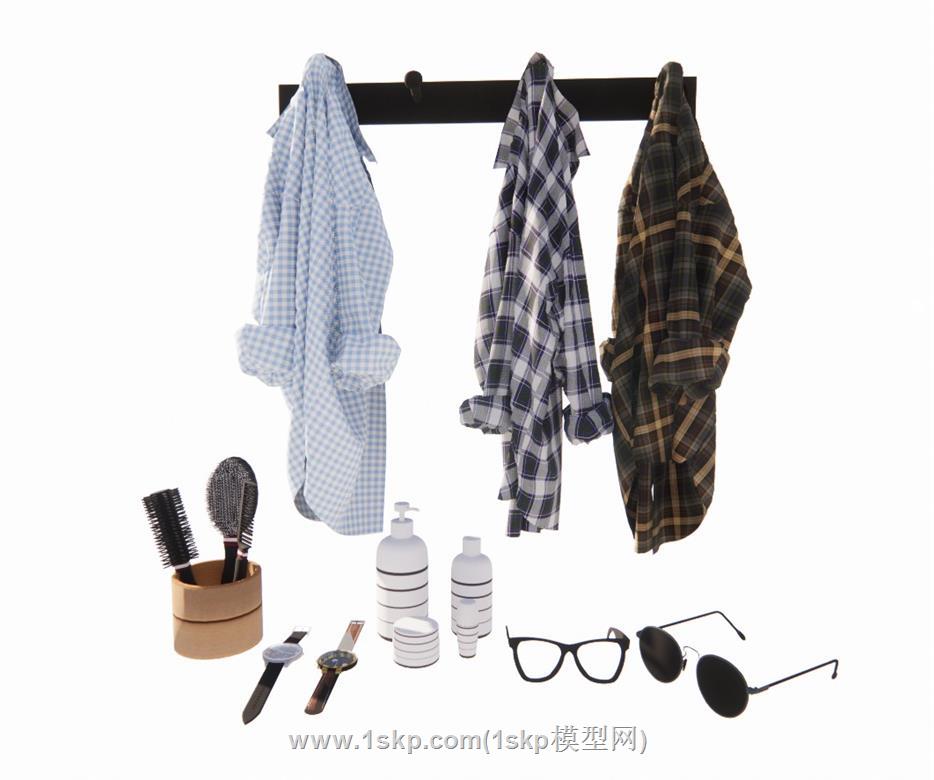 衣服SU模型