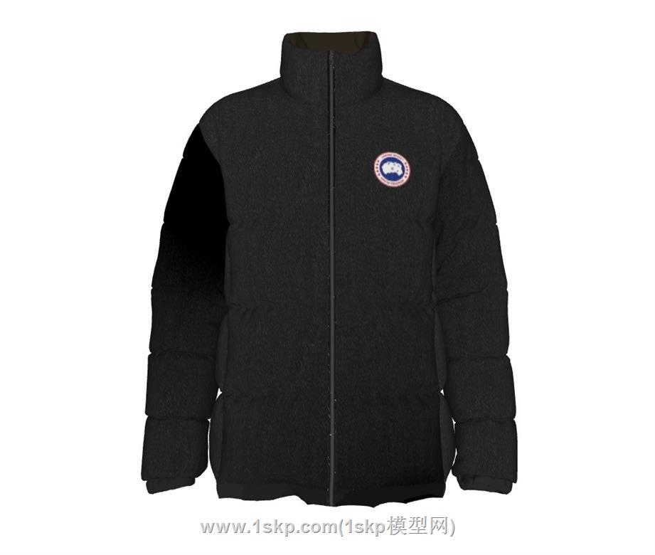羽绒服衣服SU模型