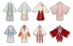 汉服衣服服饰SU模型