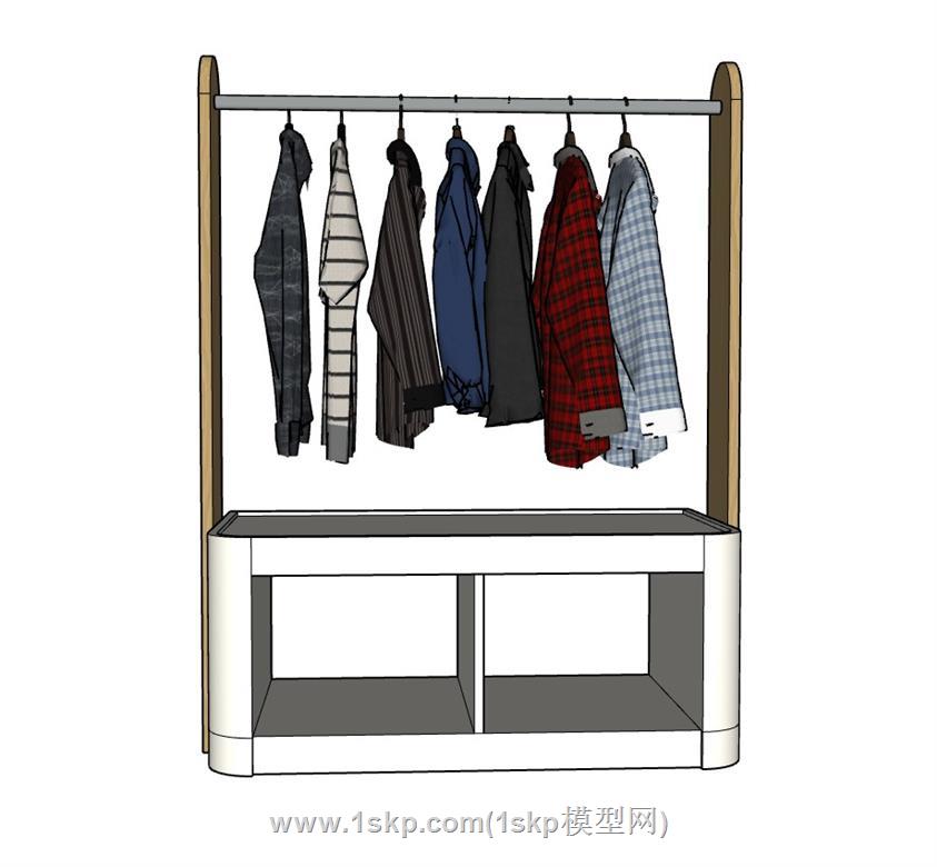 衣服衣架SU模型