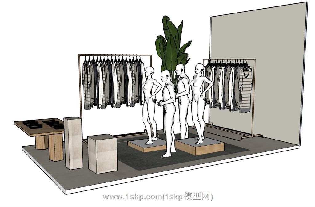服装店假人模特SU模型