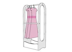 衣服架展示架SU模型
