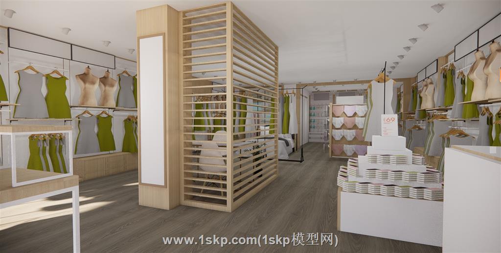 服装店女装店SU模型