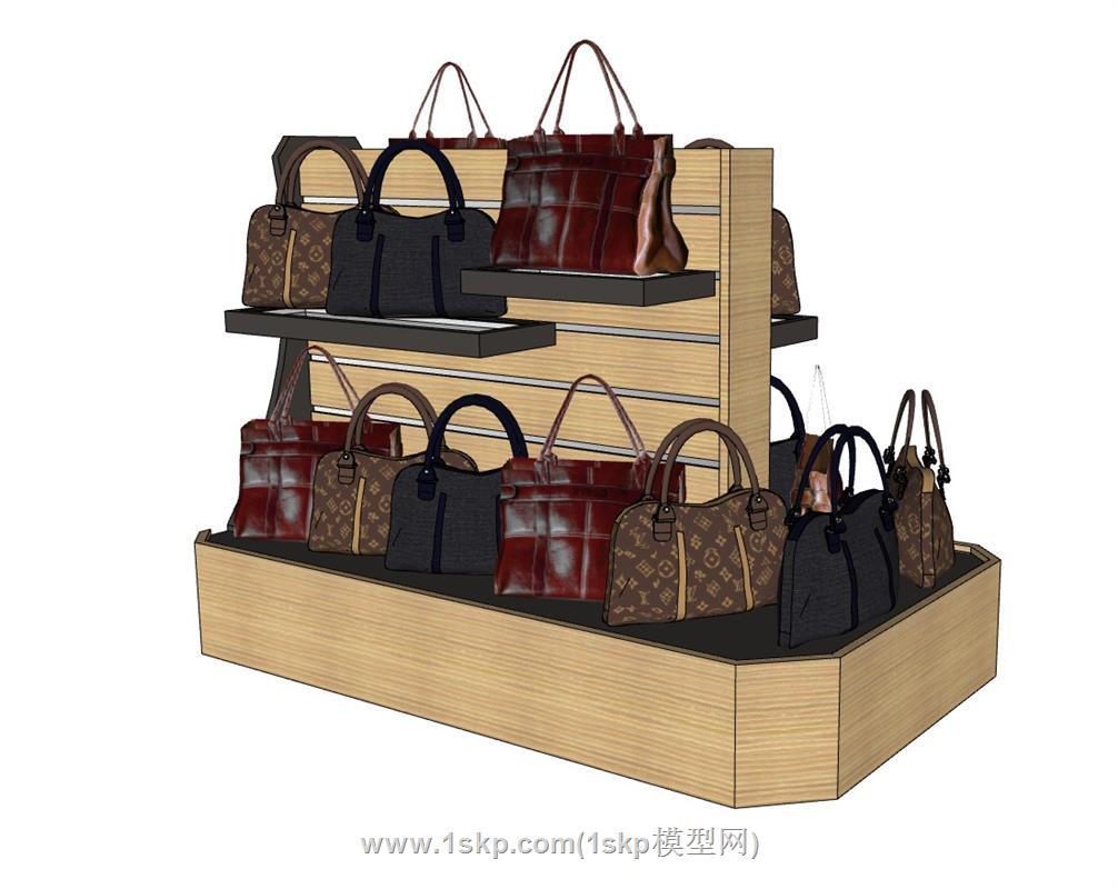 女包展示台SU模型