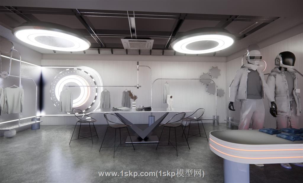 衣服店服装店SU模型
