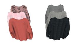 针织衣毛衣衣服SU模型