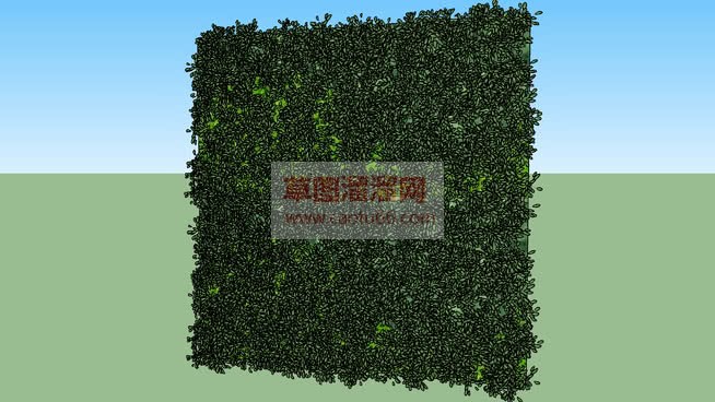 绿植墙植物墙SU模型
