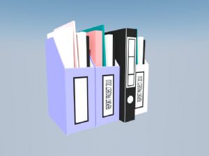 办公文件夹SU模型