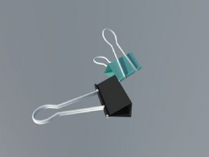 燕尾夹办公夹子长尾夹SU模型