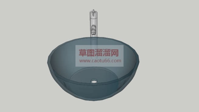 玻璃洗手台免SU模型