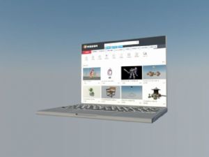 溜溜网笔记本SU模型
