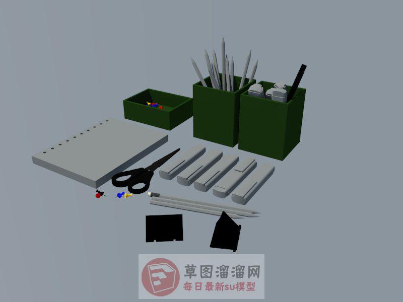 文具SU模型