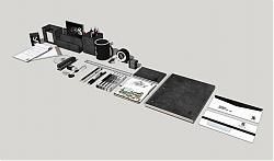 文具办公用具SU模型