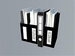 文件夹办公用品SU模型