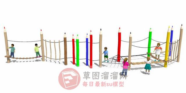 铅笔造型儿童SU模型