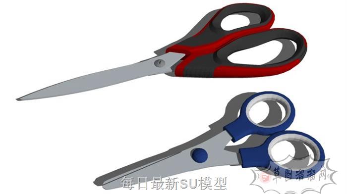 剪刀文具SU模型