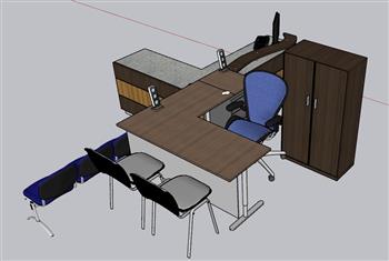 办公家具SU模型