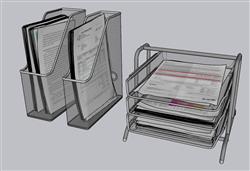 报刊架SU模型