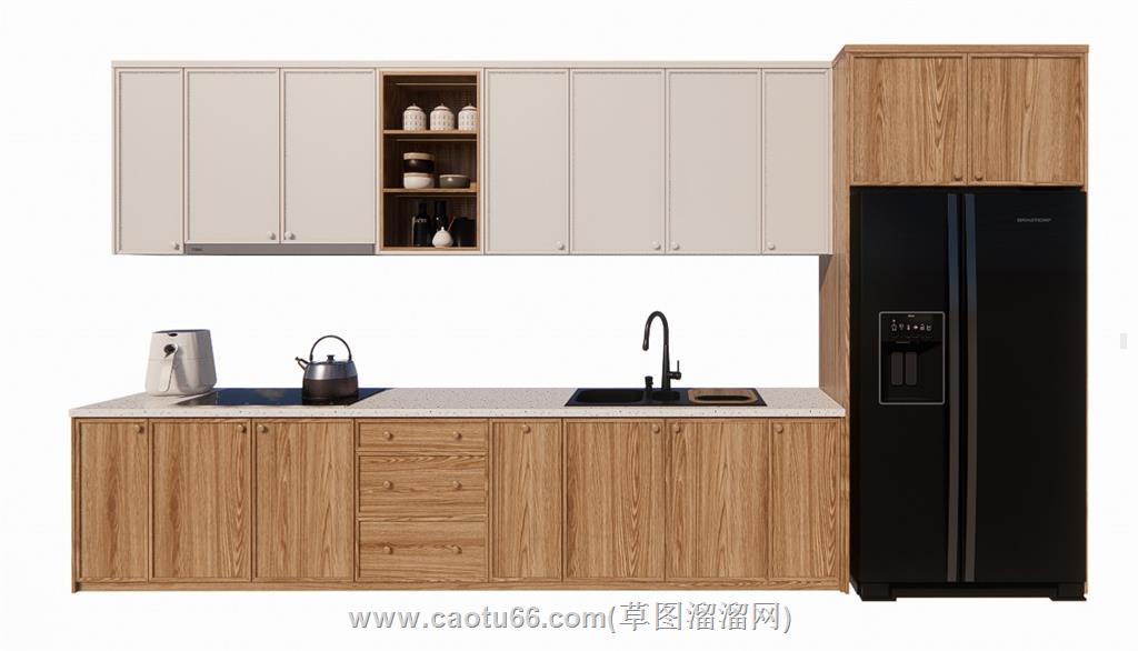 厨房橱柜SU模型