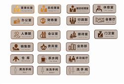 办公门牌标识牌SU模型