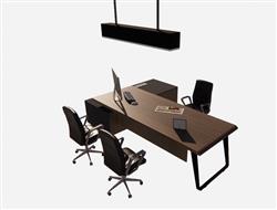 办公桌SU模型 免费sketchup模型下载