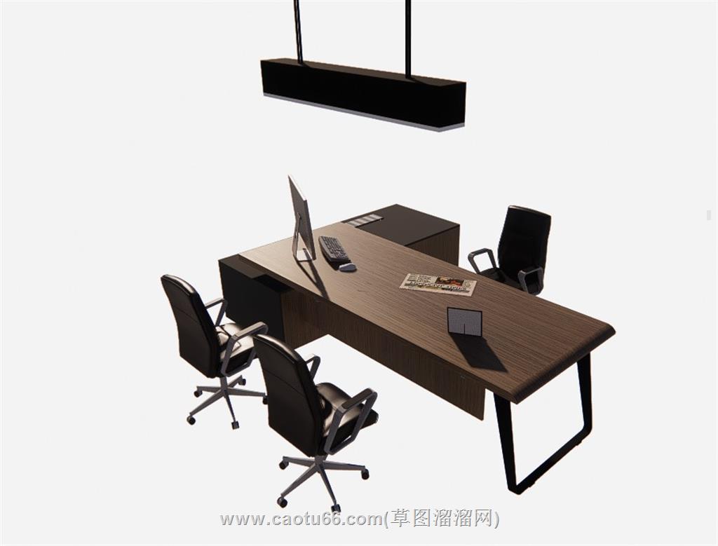 办公桌SU模型