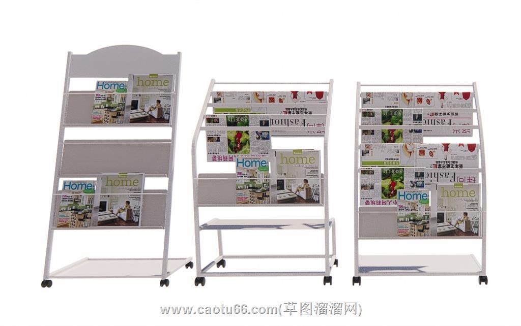 报刊架报纸办公SU模型