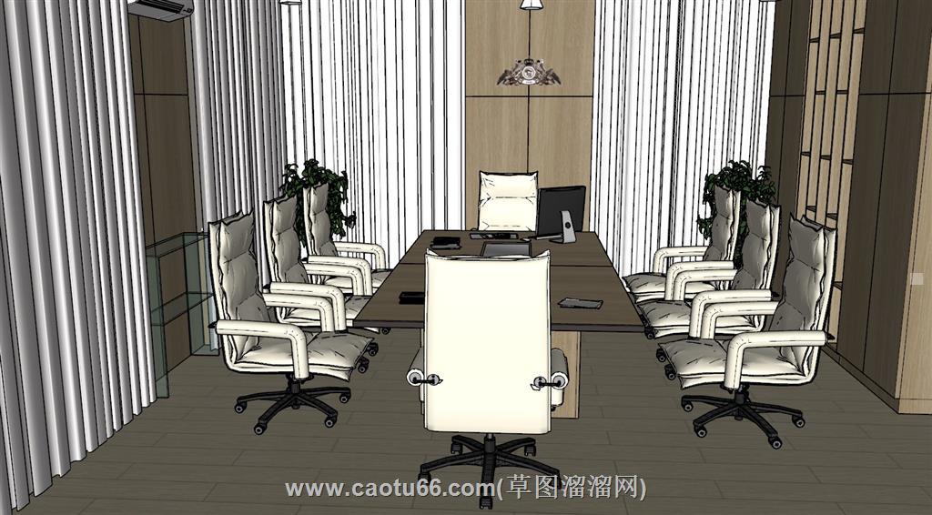会议室会议桌SU模型