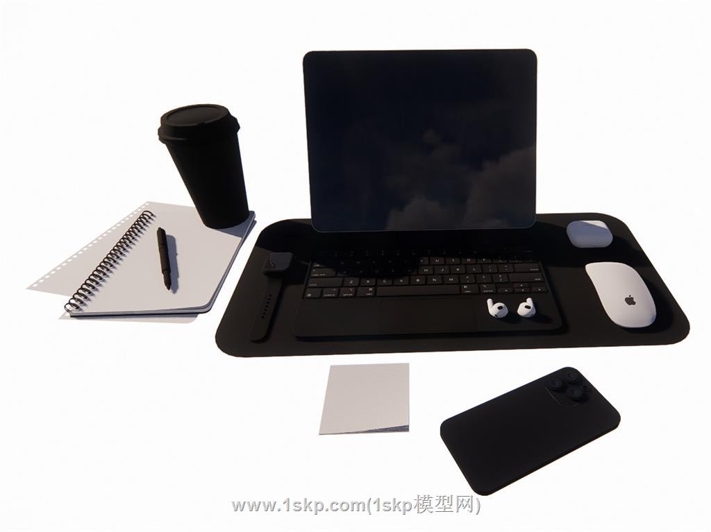苹果电脑笔记本SU模型