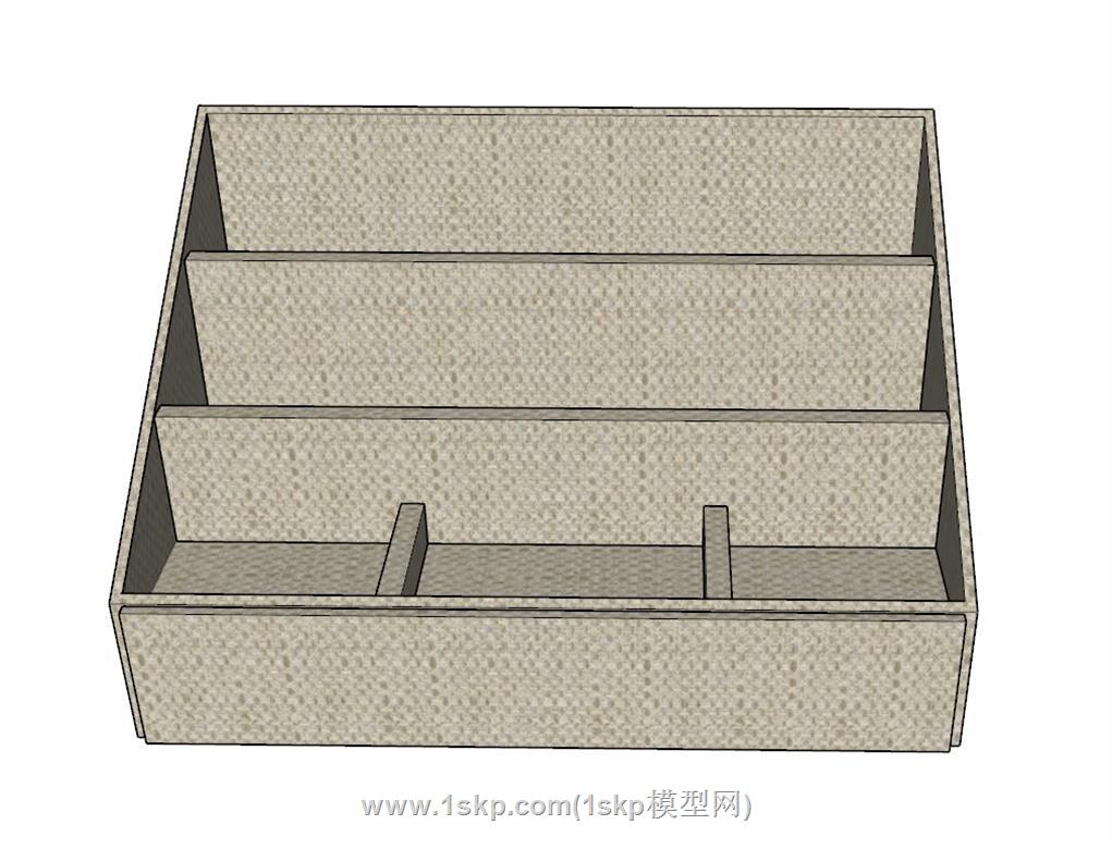 办公收纳盒SU模型