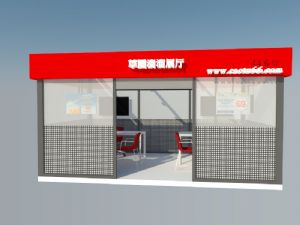 展厅门面店面SU模型