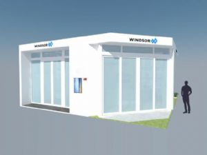 玻璃房展厅建筑SU模型