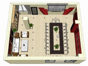 党建办公室展SU模型