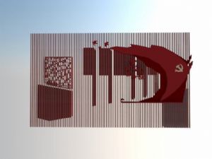 党建展厅宣传SU模型