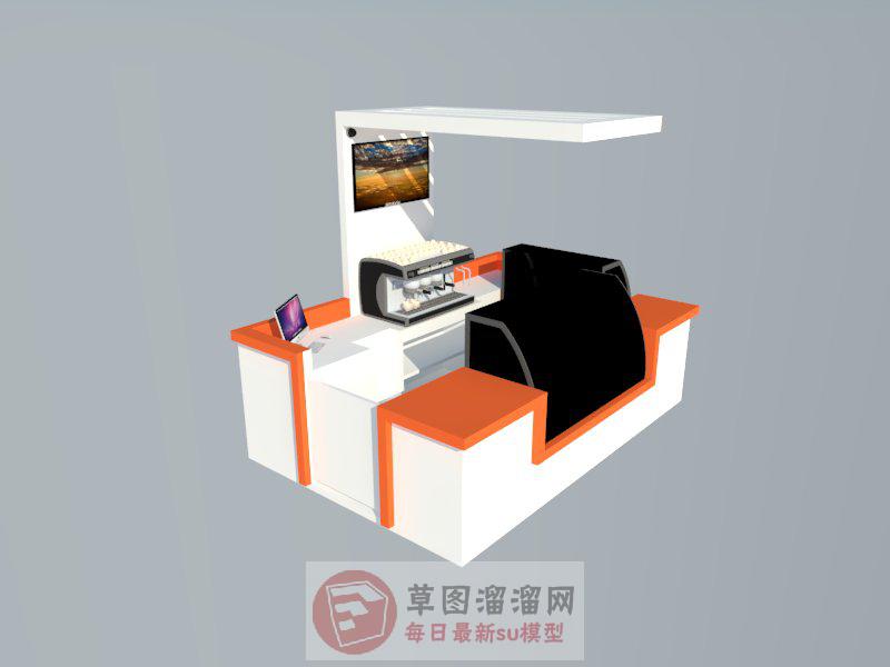 展厅蛋糕店SU模型