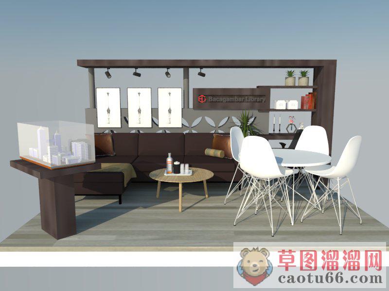 展厅展位售楼中心SU模型