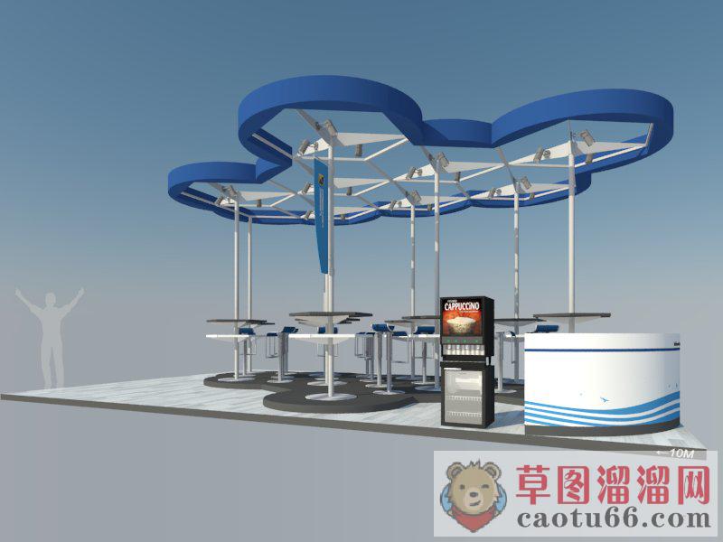 户外展厅展位SU模型