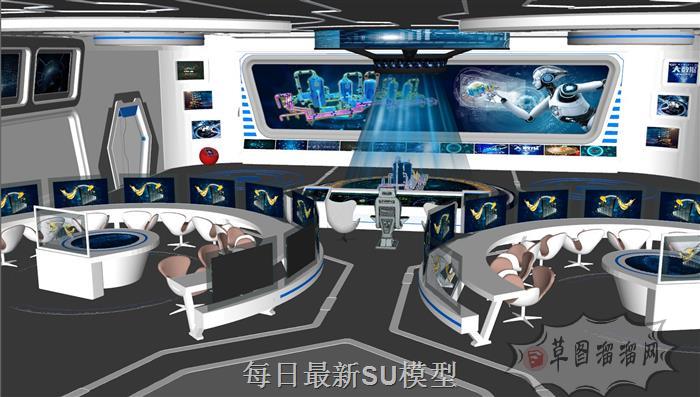 外星科技展厅SU模型