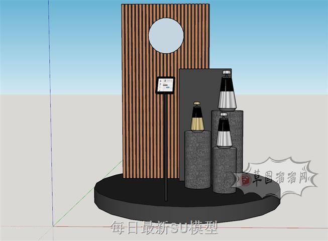展厅展台展柜SU模型