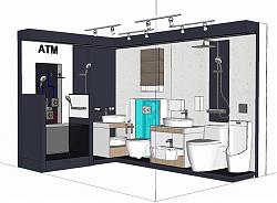 浴卫商店展厅SU模型