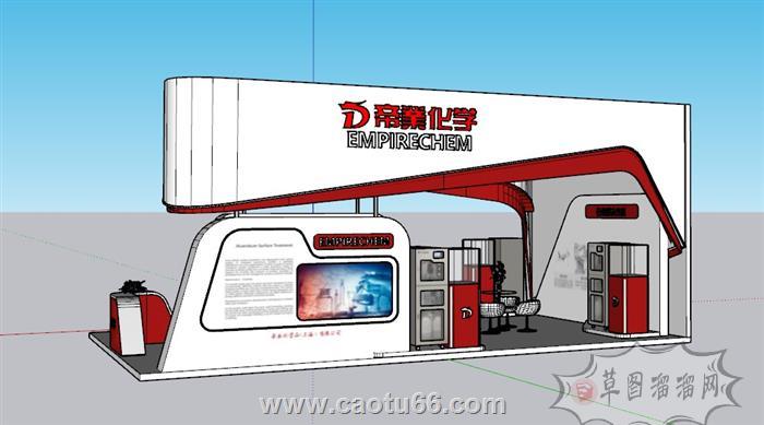 展厅展位SU模型