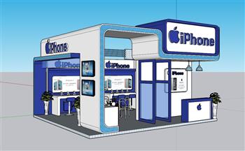 手机店展厅SU模型