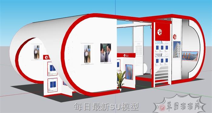 展厅展位展馆SU模型