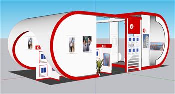 展厅展位展馆SU模型