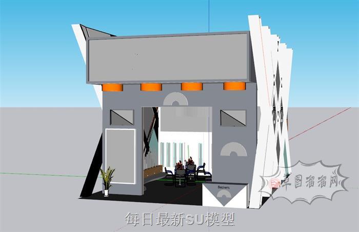 展厅展馆SU模型