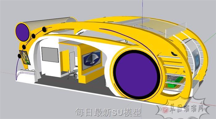 展厅SU模型