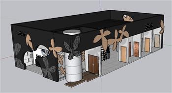 展厅展馆展位SU模型